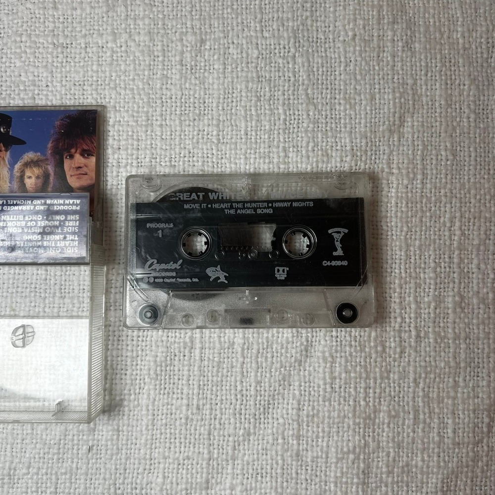 Vtg Capitol Records 1989 Cassette Tape Great White Twice Shy Original Untested - Picture 5 of 6